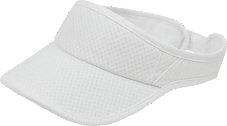 Black Ice Vector Visor Adjustable Hats For Women For Summer Beach White