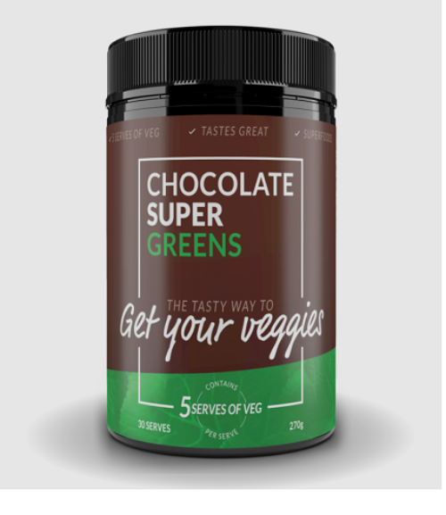 The Man Shake Chocolate Super Greens Nutrient Rich Superfood Blend 270G