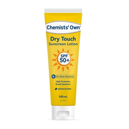Chemists Own Dry Touch Sunscreen Lotion SPF 50+ 4 Hour Water Resistance 200ML