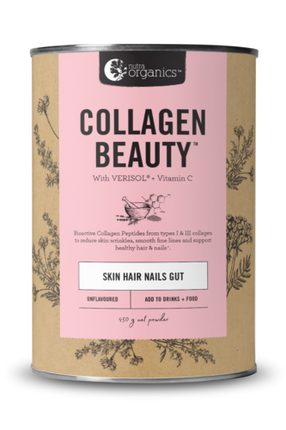 Nutra Organics Collagen Beauty Unflavoured Pwd 225G