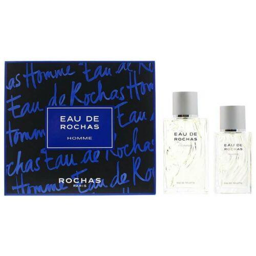 Rochas Eau De Rochas Homme 2pc Set 100mL EDT, 50mL EDT - OhYouLuckyDuck.com.au