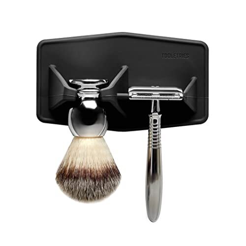 Tooletries The Maverick Safety Razor And Brush Holder Charcoal