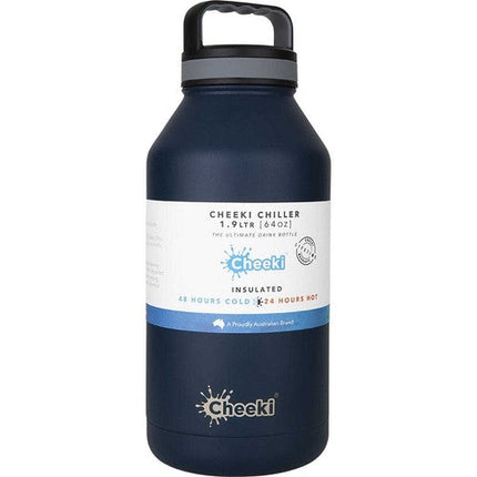Cheeki Thirsty Max Insulated Stainless Steel Bottle Cobalt 1.9L