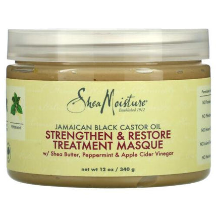 Shea Moisture Jamaican Black Castor Oil Strengthen & Restore Masque 340mL - OhYouLuckyDuck.com.au