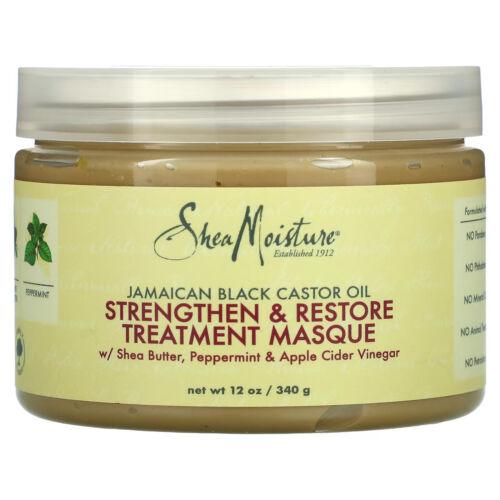 Shea Moisture Jamaican Black Castor Oil Strengthen & Restore Masque 340mL - OhYouLuckyDuck.com.au