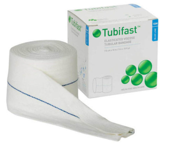 Tubifast 2 Way Stretch Tubular Bandage Blue Line for Large Limbs 10M