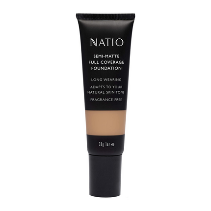 Natio Semi Matte Full Cover Foundation Cinnamon