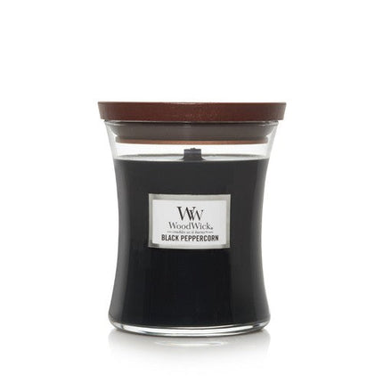Woodwick Soy Wax Scented Candle Black Peppercorn Medium 12CM