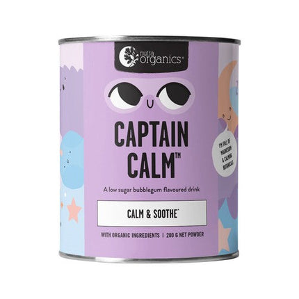 Nutra Organics Organic Captain Calm Bubblegum 200G