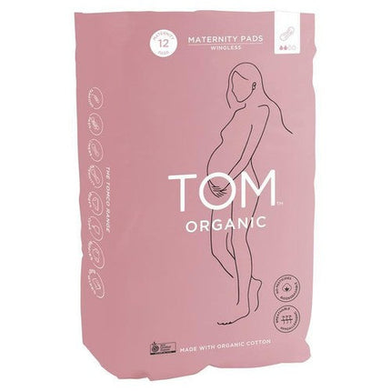 Tom Organic Maternity Pads 12 Pack