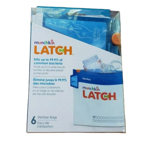 Munchkin 6 Microwave Reusable Baby Steriliser Bags Mini Travel Steriliser