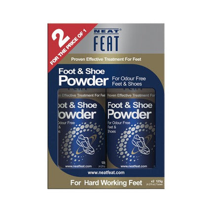 Neat Feat Shoe Powder 125g 2 Pack