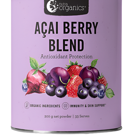 Nutra Organics Acai Berry Blend Antioxidant Protection Powder 200G