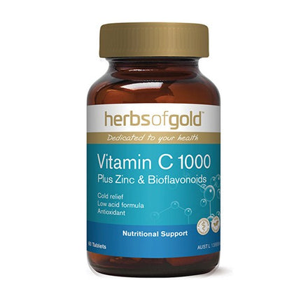 Herbs of Gold Vitamin C 1000 Plus 60 Tablets
