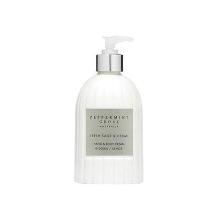 Peppermint Grove Fresh Sage & Cedar Hand & Body Cream 500ML