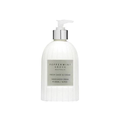 Peppermint Grove Fresh Sage & Cedar Hand & Body Cream 500ML