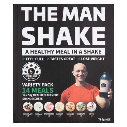 The Man Shake Variety Pack 14 Sachets