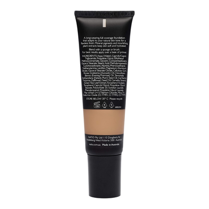 Natio Semi Matte Full Cover Foundation Cinnamon