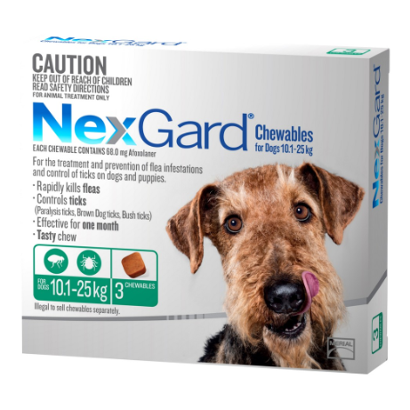 Nexgard Dog 10.1kg To 25kg Large 3pk