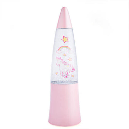 Novelty Gift Glitter Lamp Unicorn