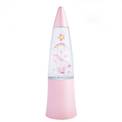 Novelty Gift Glitter Lamp Unicorn