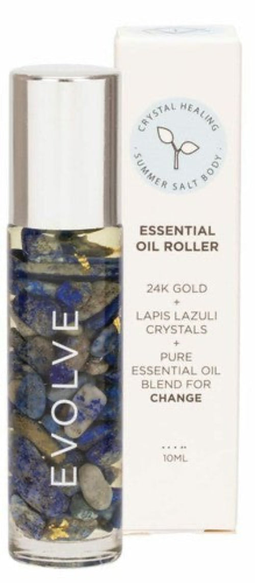 Summer Salt Body Essential Oil Roller Evolve Lapis Lazuli Crystals 10ML
