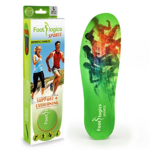 Footlogics Orthotic Sport Insoles for Running and Walking Small