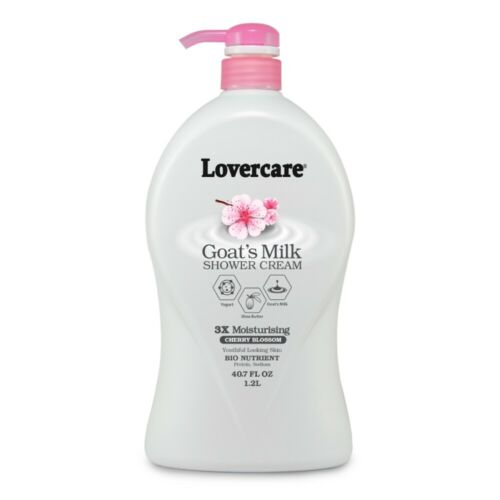 Lovercare Goats Milk Shower Cream Cherry Blossom 1.2L