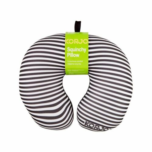 Korjo Squinchy Travel Neck Pillow - Black