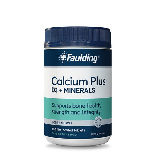 Faulding Remedies Calcium Plus D3 Plus Minerals 100 Tablets