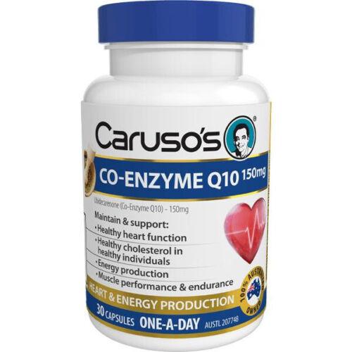 Caruso's Co-Enzyme Q10 150mg 30 Capsules - OhYouLuckyDuck.com.au