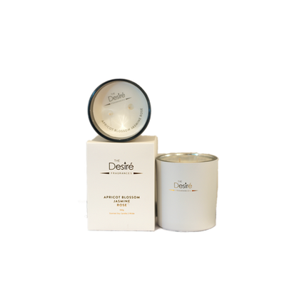 Le Desire - Soy Candle Apricot Blossom Jasmine Rose 350g White