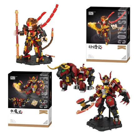 LOZ Journey to the West Mecha Building Block Set Sun Wukong 2183 and Bull Demon King 2188