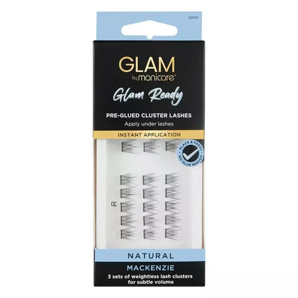 Manicare Glam Ready Preglued Lashes Cluster Natural Mackenzie