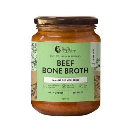 Nutra Organics Bone Broth Beef Concentrate Native Herbs 250G