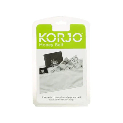 Korjo Polycotton Money Belt Black
