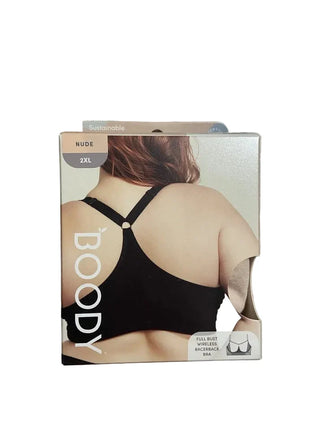 Boody Full Bust Wireless Racerback Bra Nude 2XL