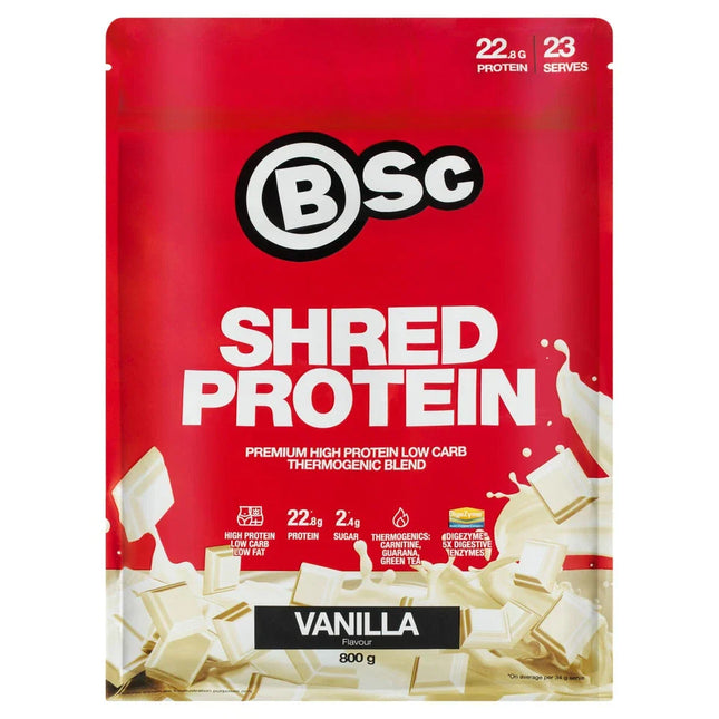 Bsc Shred Protein Vanilla 800g