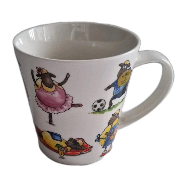 Lesser & Pavey Animals Behaving Badly Sheep Fine China Mug By Finola Stack