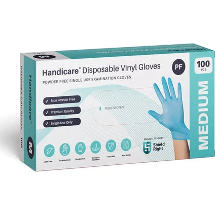 Handicare Vinyl Gloves Latex Free X Large 100PCS