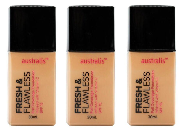 Australis Fresh & Flawless Full Coverage Foundation Fawn - OhYouLuckyDuck.com.au