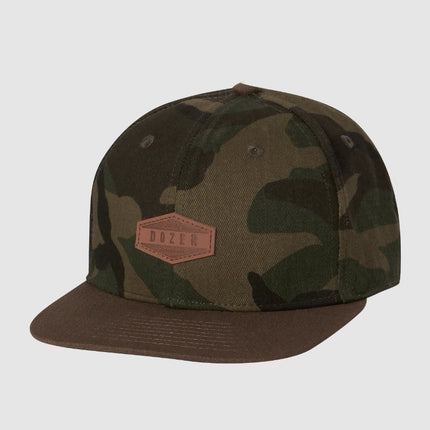 Dozer Boys Flat Brim Kristian Camo Cap One Size