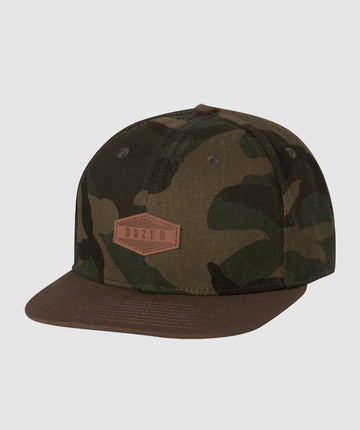 Dozer Boys Flat Brim Kristian Camo Cap One Size
