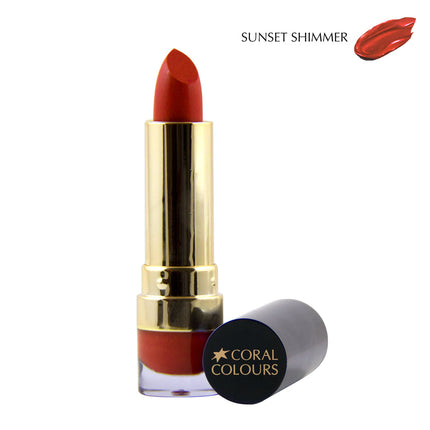 Coral Colour Diamond Shine Lipstick Sunset Shimmer