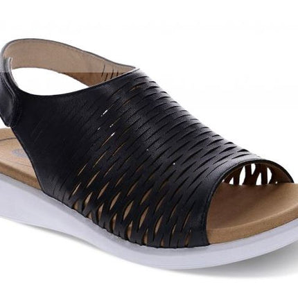 Scholl Tulsa Biomechanics Orthotic Slide Sandal in Black Size 40