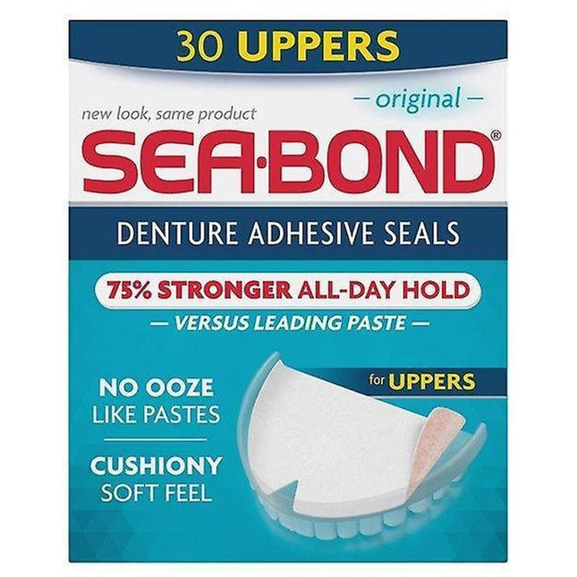 SeaBond Original Denture Adhesive Seals Upper 30 Pack