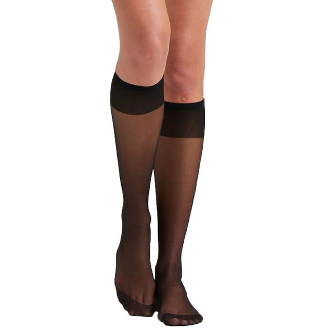 Ambra Knee High Stockings Natural 3 Pair Pack