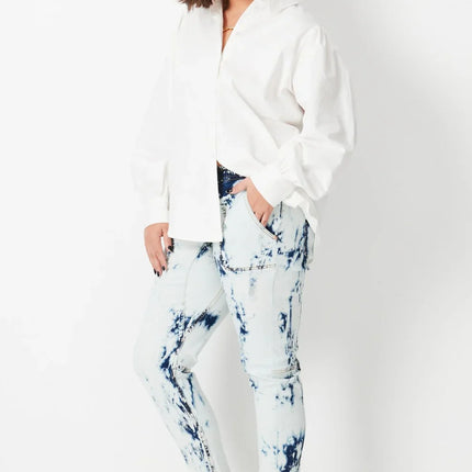 17 Sunday Shibori Keepers White Pants
