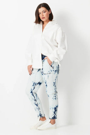 17 Sunday Shibori Keepers White Pants