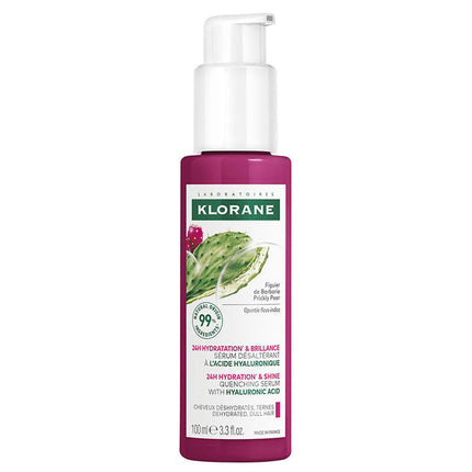 Klorane 72h Hydration And Shine Quenching Serum With Prickly Pear And Hyaluronic Acid 100ML